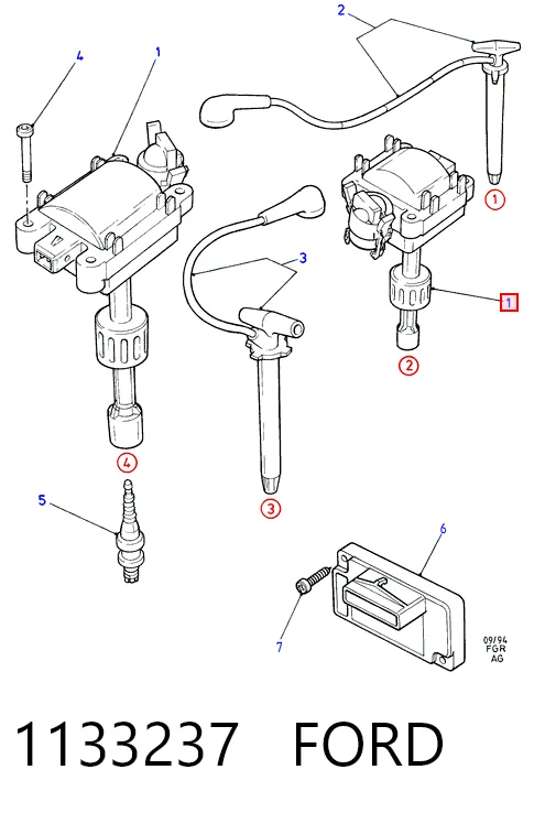 1133237 Ford Катушка зажигания