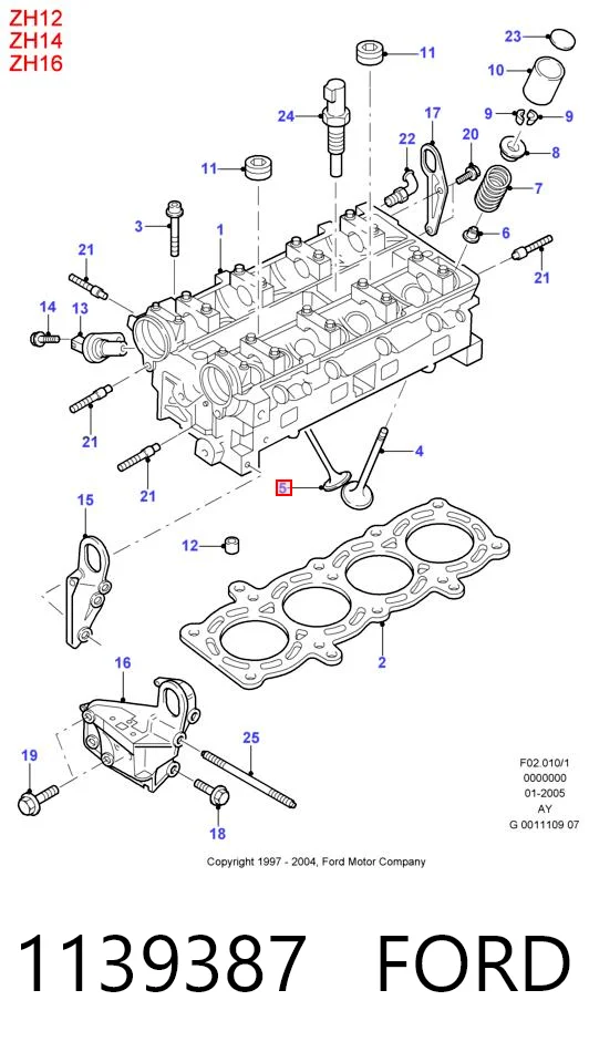 Выпускной клапан двигателя BGA V035534 цена, от 4.81 USD