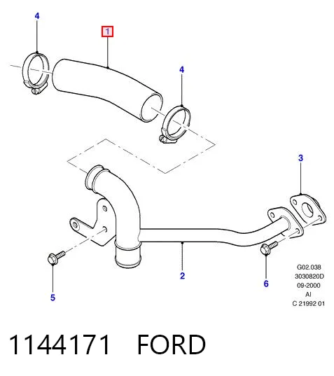 Патрубок системы рециркуляции отработавших газов YTT Y40508 цена, от 8.54 USD