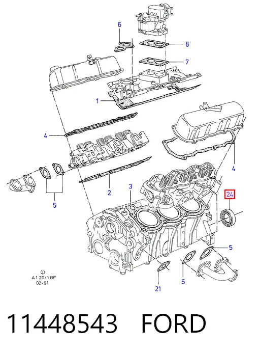 Купить OS4341 BGA Сальник коленвала задний