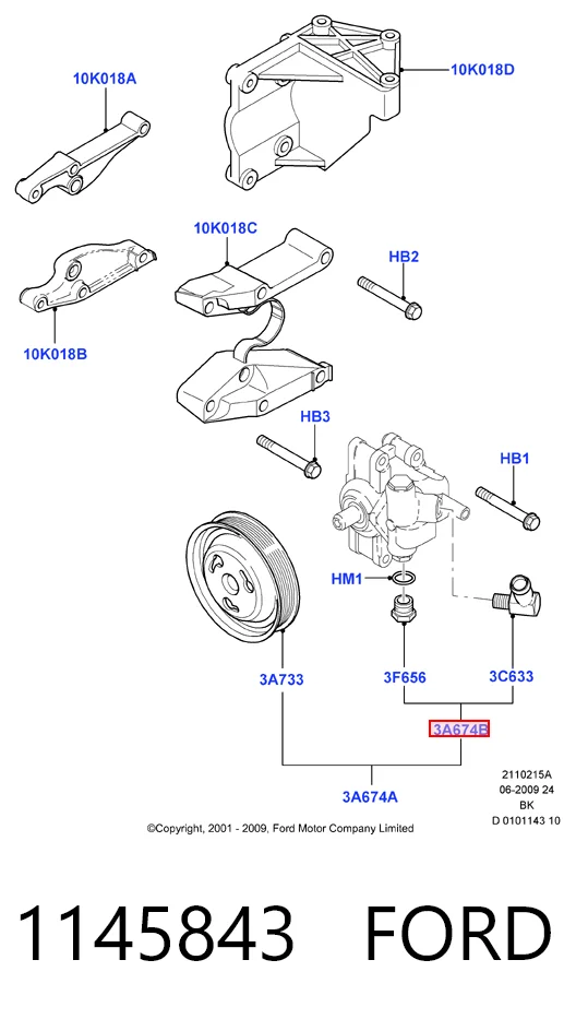 Купить Насос ГУР Форд Эскорт VII GAL, AAL, ABL
