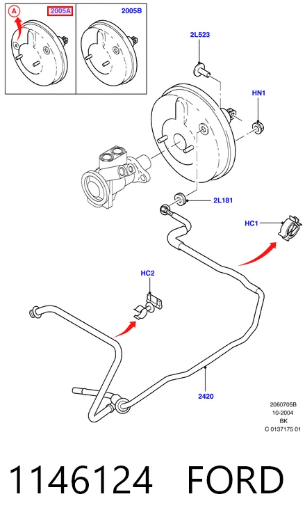 Вакуумник Ford Fiesta Mk5 хэтчбек (JH, JD) (2001 - 2008) цена, от 11.33 USD