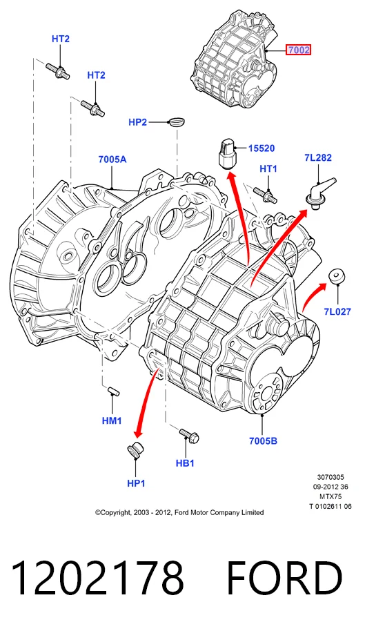 КПП в сборе на Ford Connect TOURNEO PU2