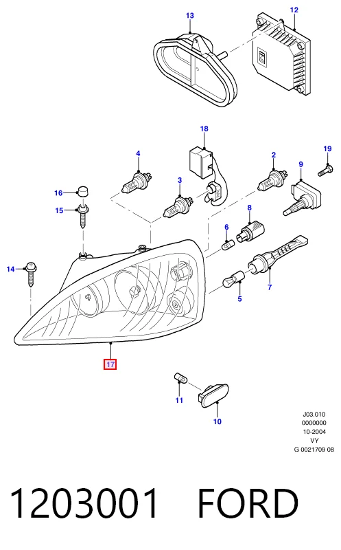 1203001 Ford Фара передняя правая