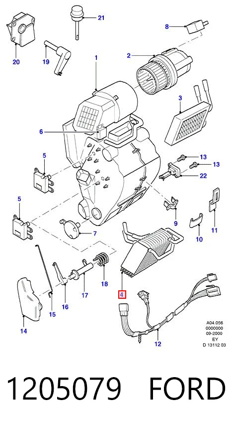 Радиатор отопителя салона на Ford Transit IV E