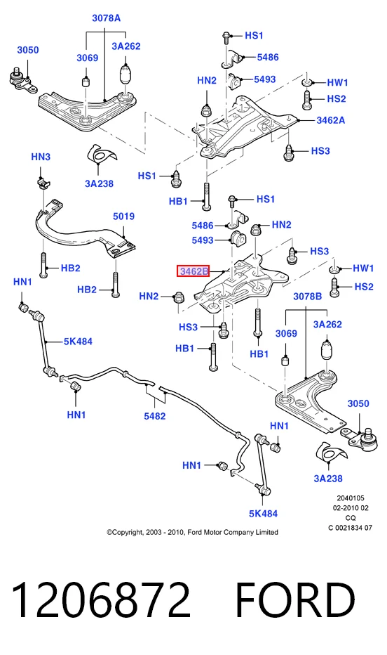 Задняя опора двигателя Ford Ka хэтчбек (RBT) (1996 - 2008) цена, от 21.76 USD