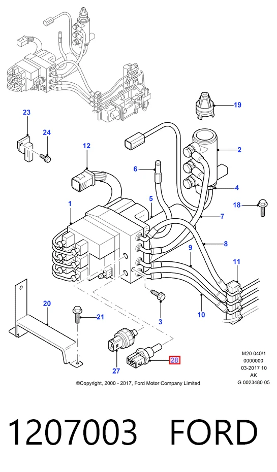 1207003 Ford Термовыключатель