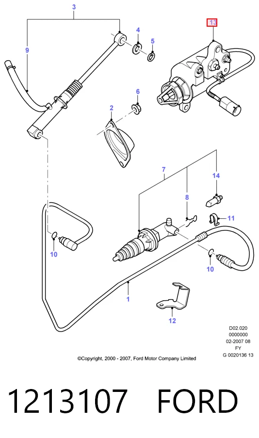 Рабочий цилиндр на Ford Transit V V184/5