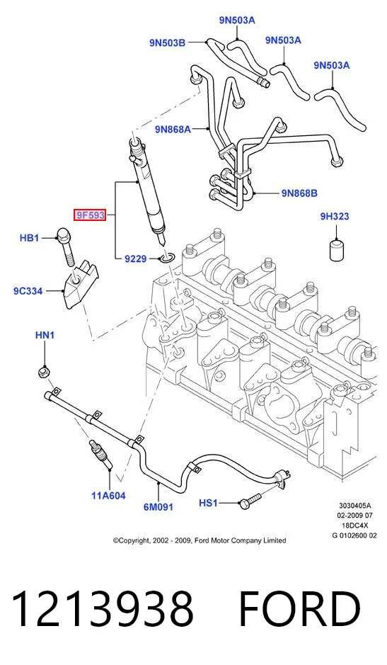 1213938 Ford Топливные форсунки