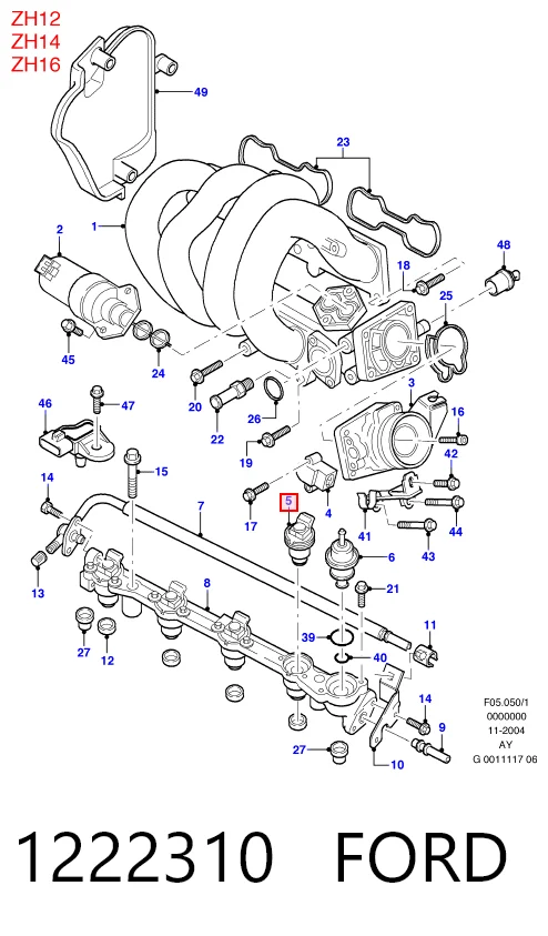  Топливные форсунки Ford Fusion 