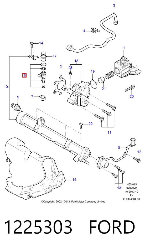 1225303 Ford Топливные форсунки