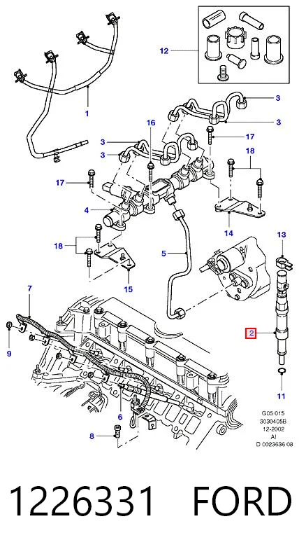 1226331 Ford Топливные форсунки