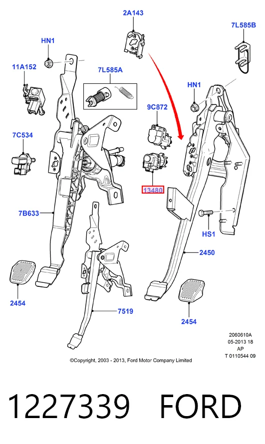 1227339 Ford Датчик тормоза