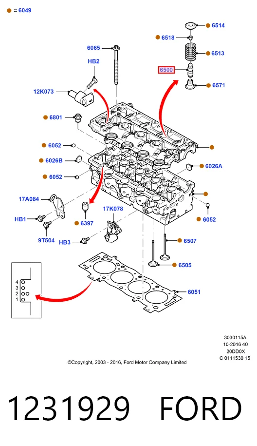 Рокер клапана Citroen C5 I хэтчбек (DC) (2001 - 2004) цена, от 14.27 USD