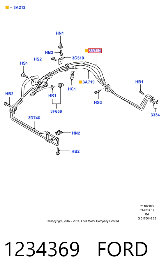 Патрубок высокого давления гидроусилителя Ford Focus II хэтчбек (DA, HCP, DP) (2004 - 2011) цена, от 57.07 USD