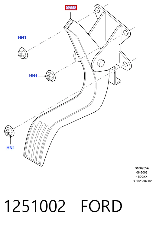  Педаль газа Ford Focus 1