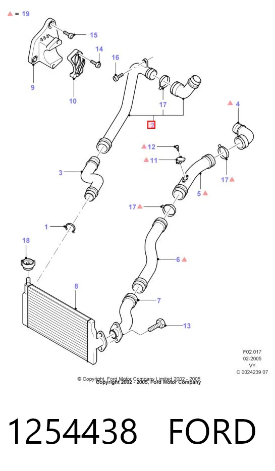 Шланг/патрубок интеркуллера Denckermann F100148 цена, от 22.07 USD