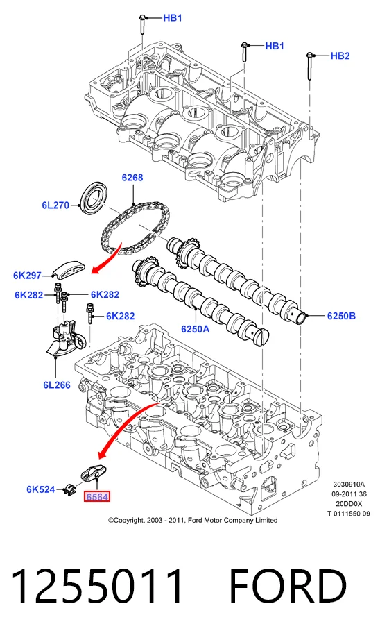 1255011 Ford  Коромысло клапана