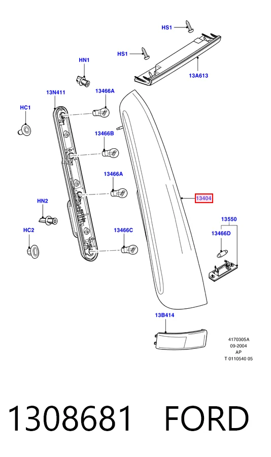 Фонари задние на Ford C-Max  DM2