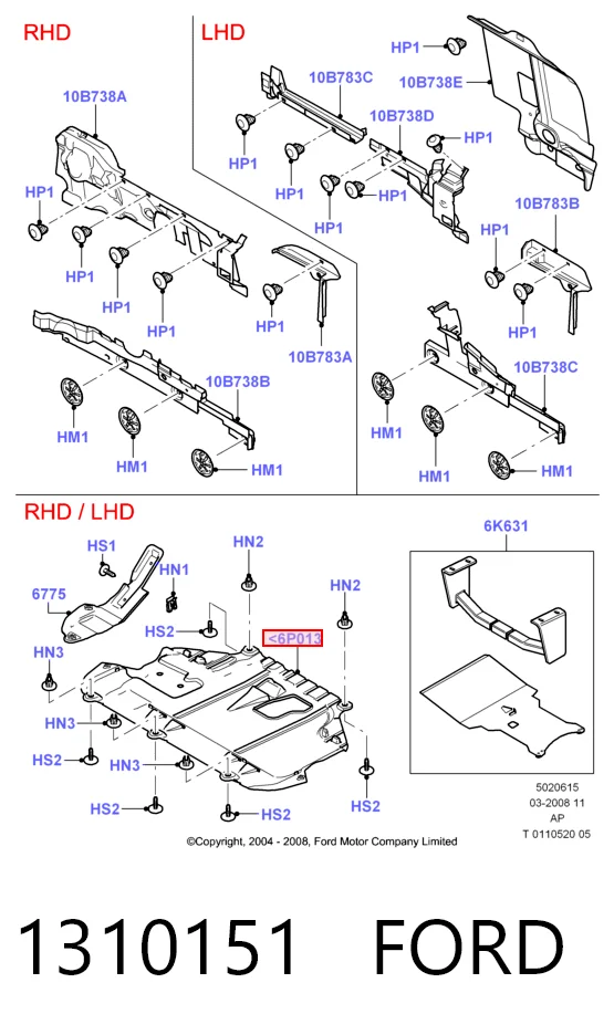 Защита картера двигателя на Ford C-Max  DM2