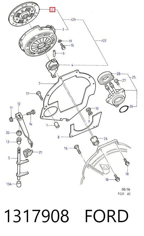 Диск сцепления 1005193 Mazda