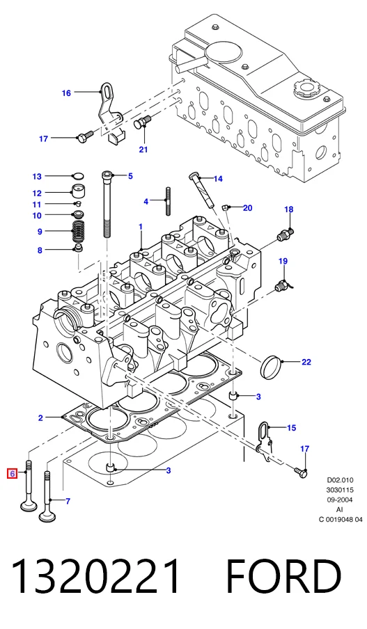Клапан впускной Freccia 6143SCR цена, от 5.62 USD