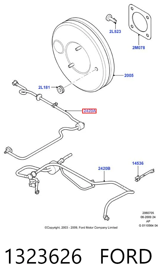 1323626 Ford Управление рулевое в сборе