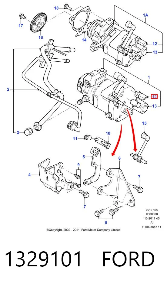 1329101 Ford Термовыключатель