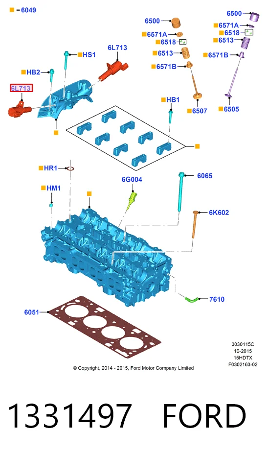 1331497 Ford Клапан положения фаз распредвала