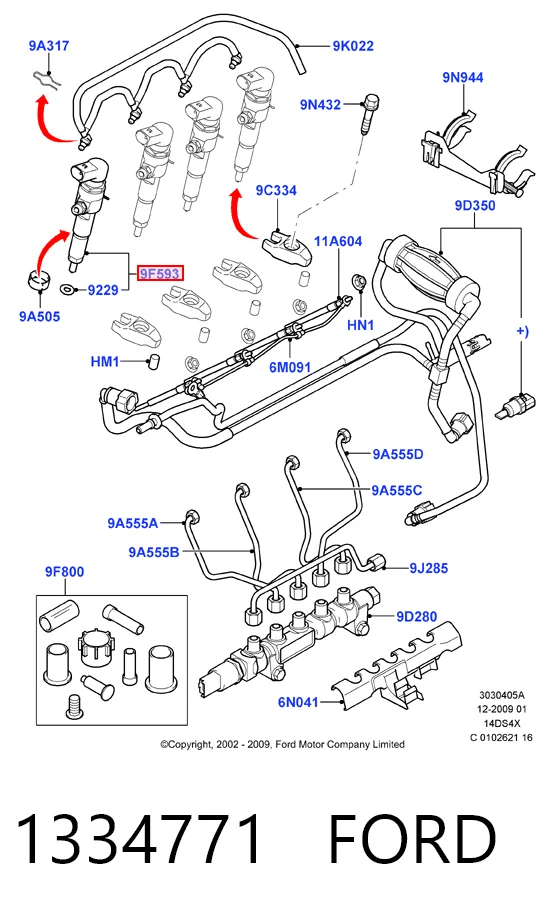 Топливные форсунки на Mazda 2 II DE