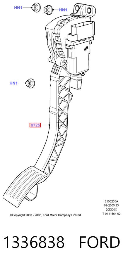 Педали газа на Ford C-Max  DM2