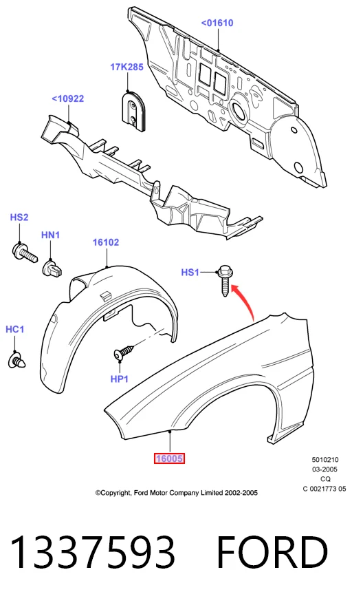 FD10096AL Signeda Переднее левое крыло