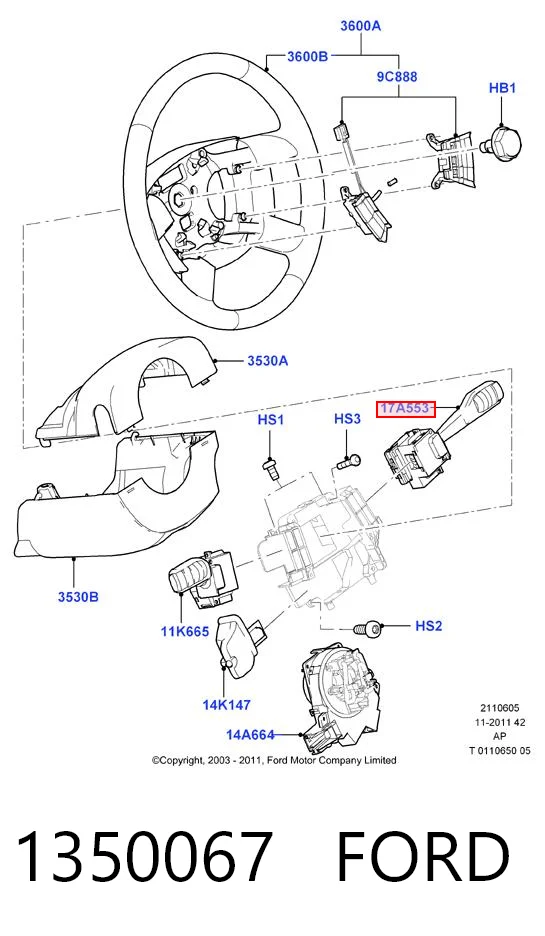DA50240 Magneti Marelli Переключатель подрулевой, правый