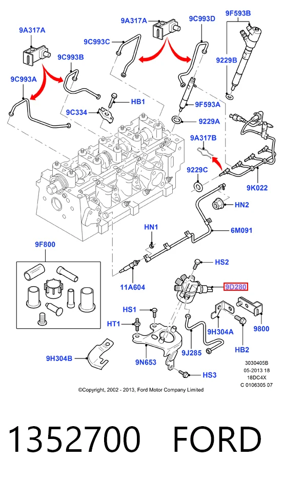 1352700 Ford Манометры