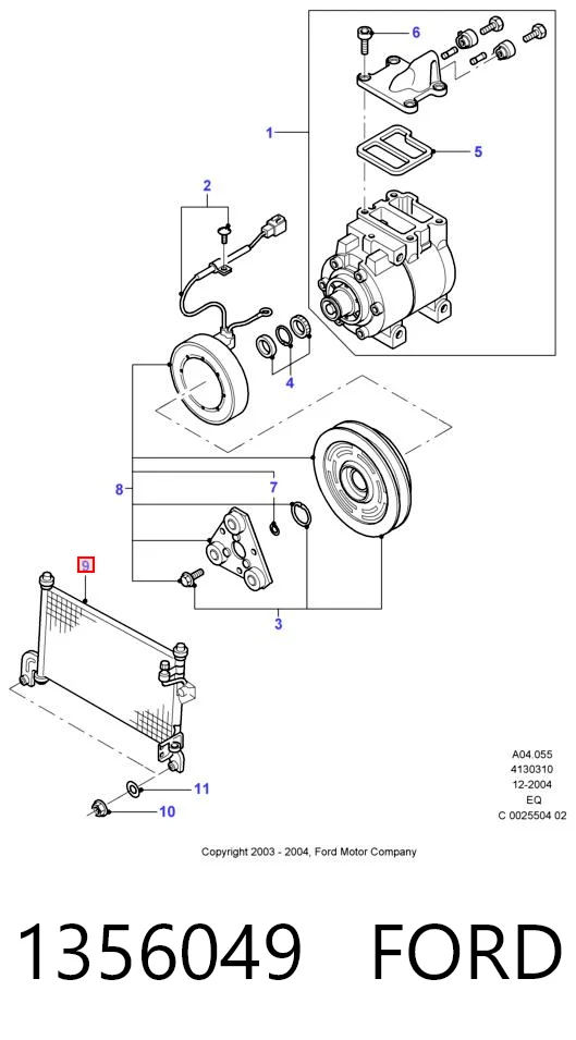 1356049 Ford Конденсатор
