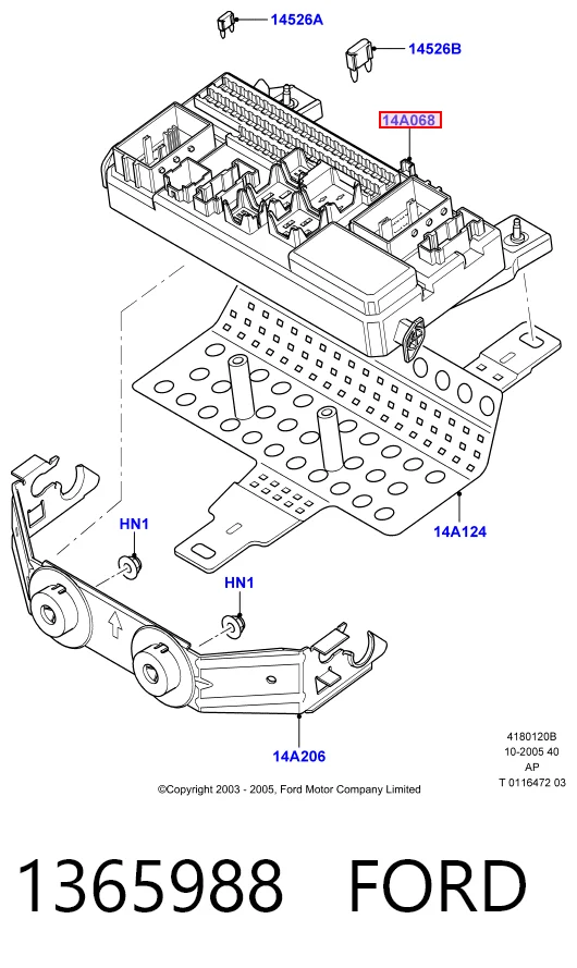 Монтажный блок предохранителей на Ford Focus II DA, HCP, DP