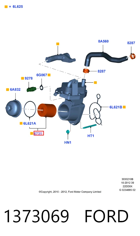 1373069 Ford Масляный фильтр двигателя