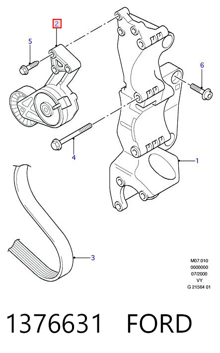 1376631 Ford Натяжитель клинового ремня