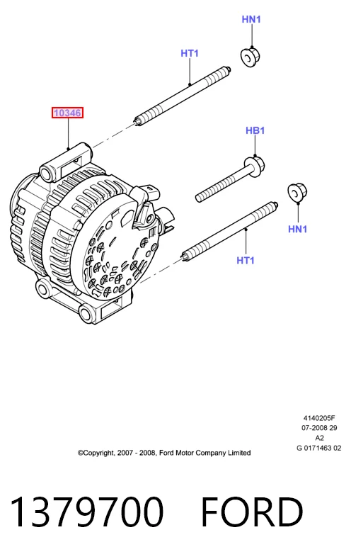 1379700 Ford Генератор автомобильный