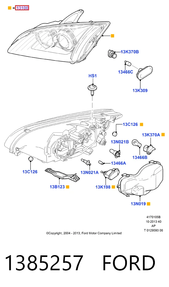 Левая фара HMP4M5113101AD Hmpx