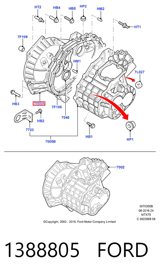 Коробка переключения передач Ford C-Max минивэн (DM2) (2003 - 2007) цена, от 99.15 USD
