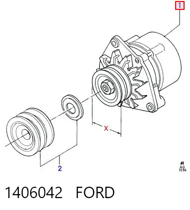Автомобильный генератор HC Parts CA94 цена, от 43.36 USD