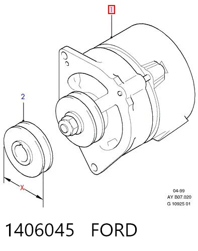 1406045 Ford Генератор автомобильный
