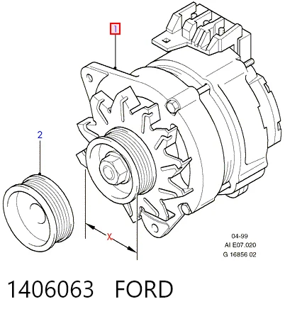 1406063 Ford Генератор автомобильный