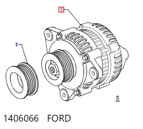 1406066 Ford Генератор автомобильный