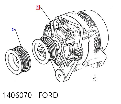 1406070 Ford Генератор автомобильный