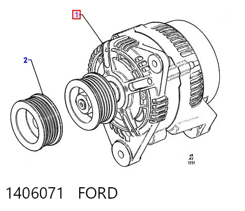 1406071 Ford Генератор автомобильный