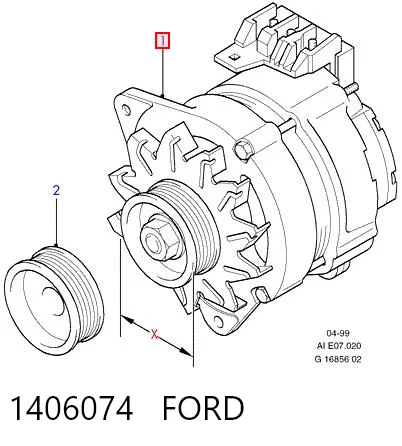 1406074 Ford Генератор автомобильный