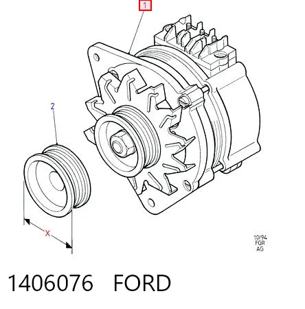 1406076 Ford Генератор автомобильный