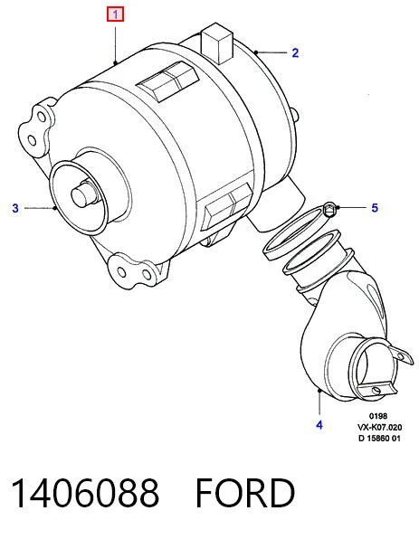 1406088 Ford Генератор автомобильный
